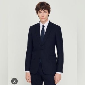 New Sandro Suit jacket. Receipt Attached , never worn. Size 48, fits M/L